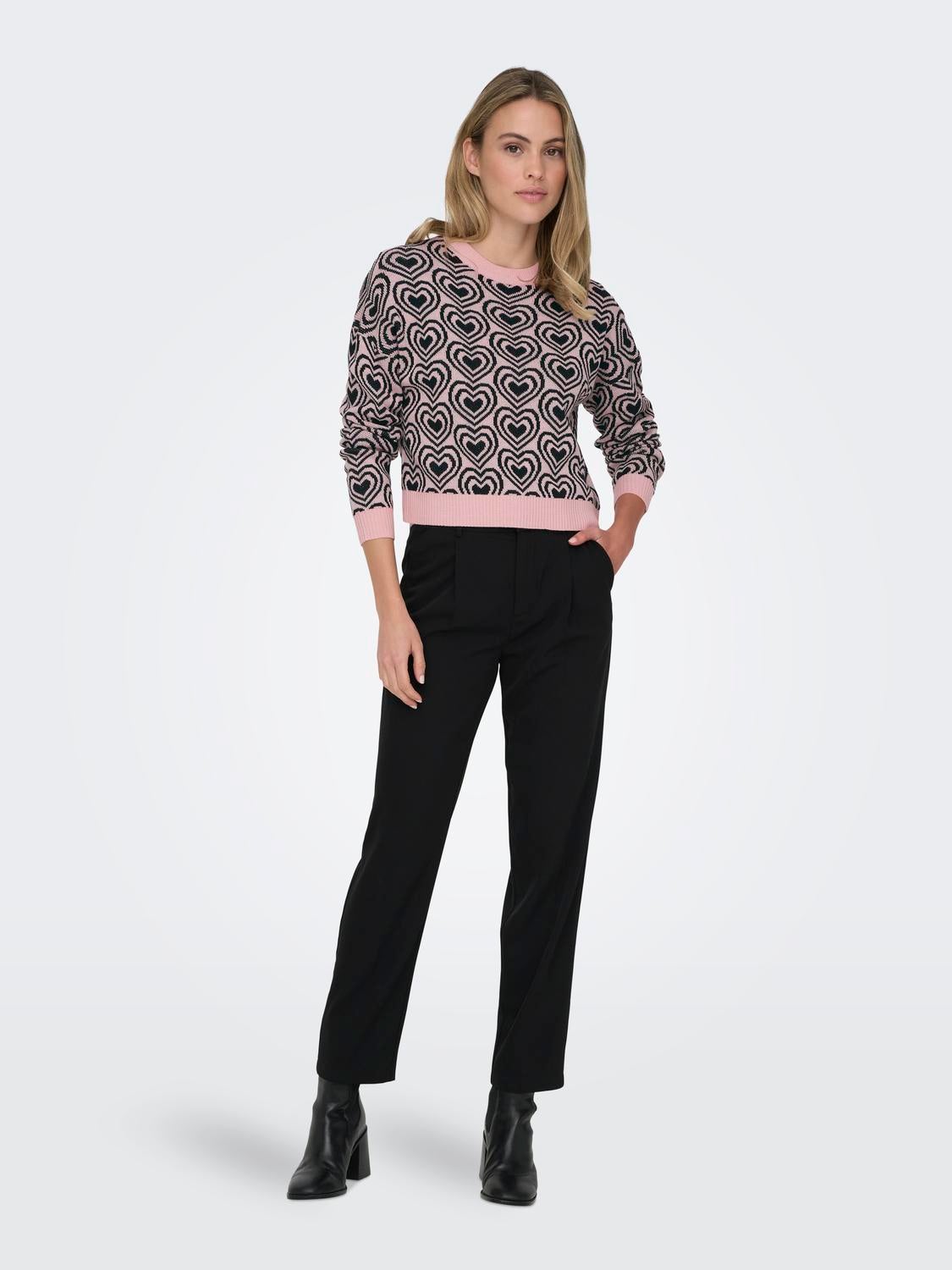 ONLBETTY Strickpullover Silver Pink