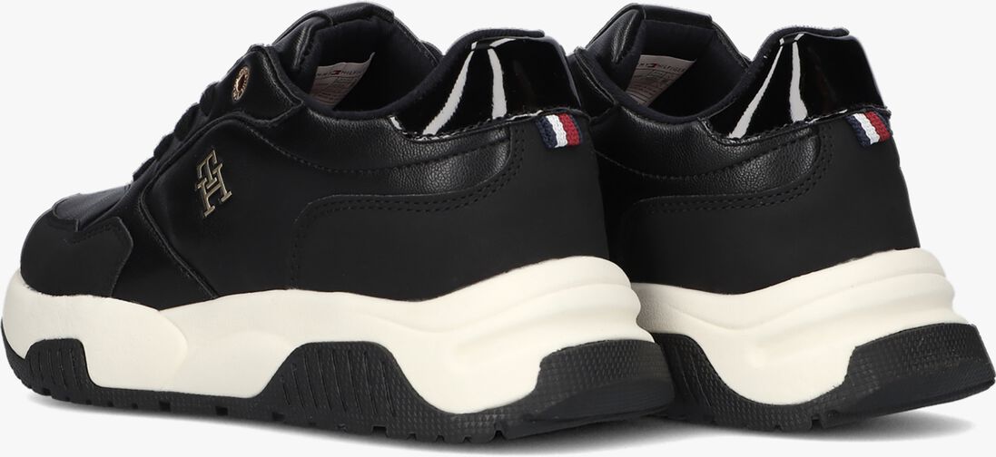 TOMMY HILFIGER zwarte tommy hilfiger lage sneakers low cut lace-up