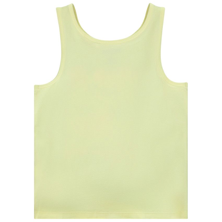 Débardeur noué avec print fantaisie pailleté pour fille - Jaune