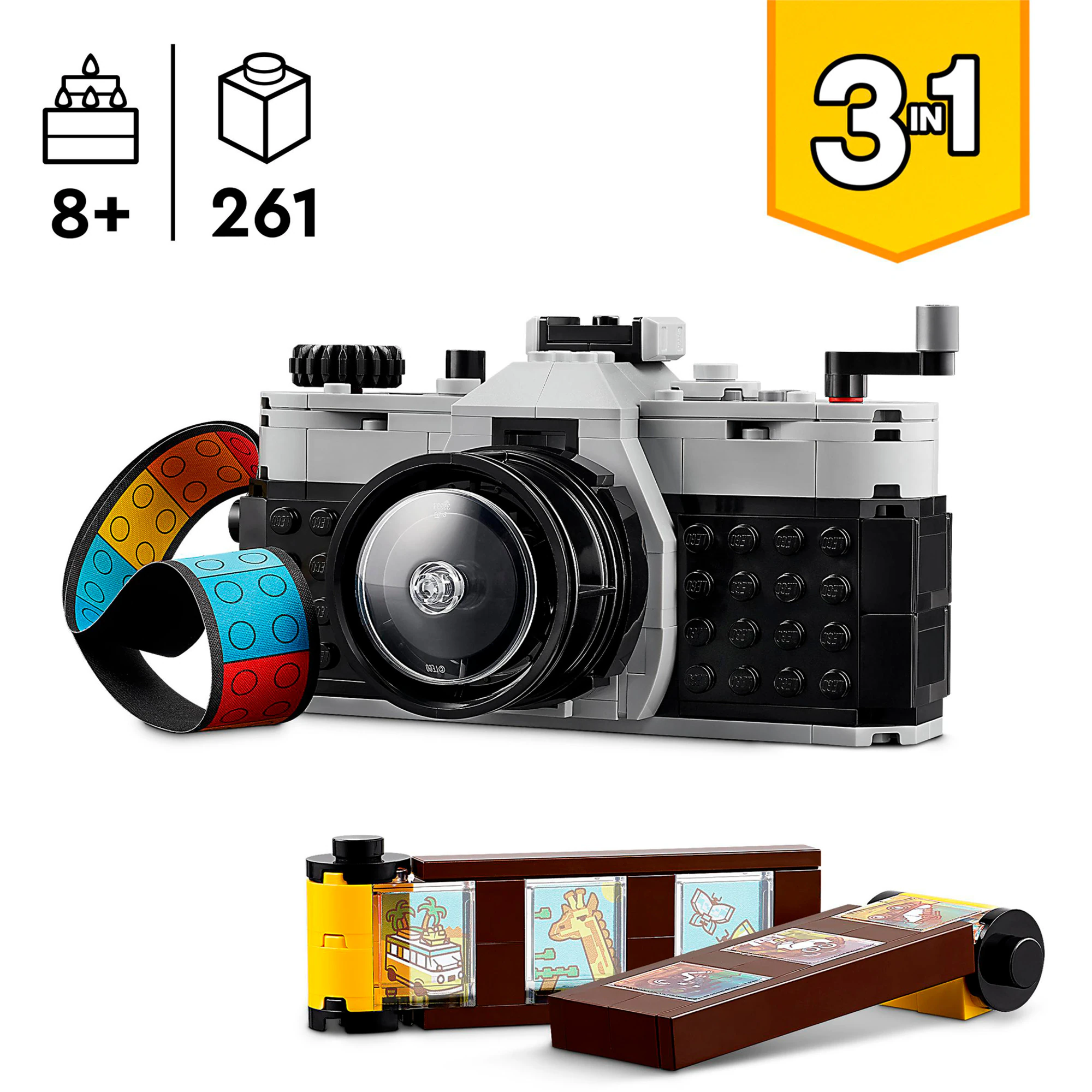 LEGO Konstruktionsspielzeug Creator 3-in-1 Retro Kamera