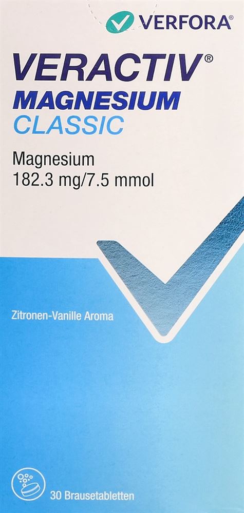 VERACTIV Magnesium Classic<br>30 Stück, Dose, Brausetablette