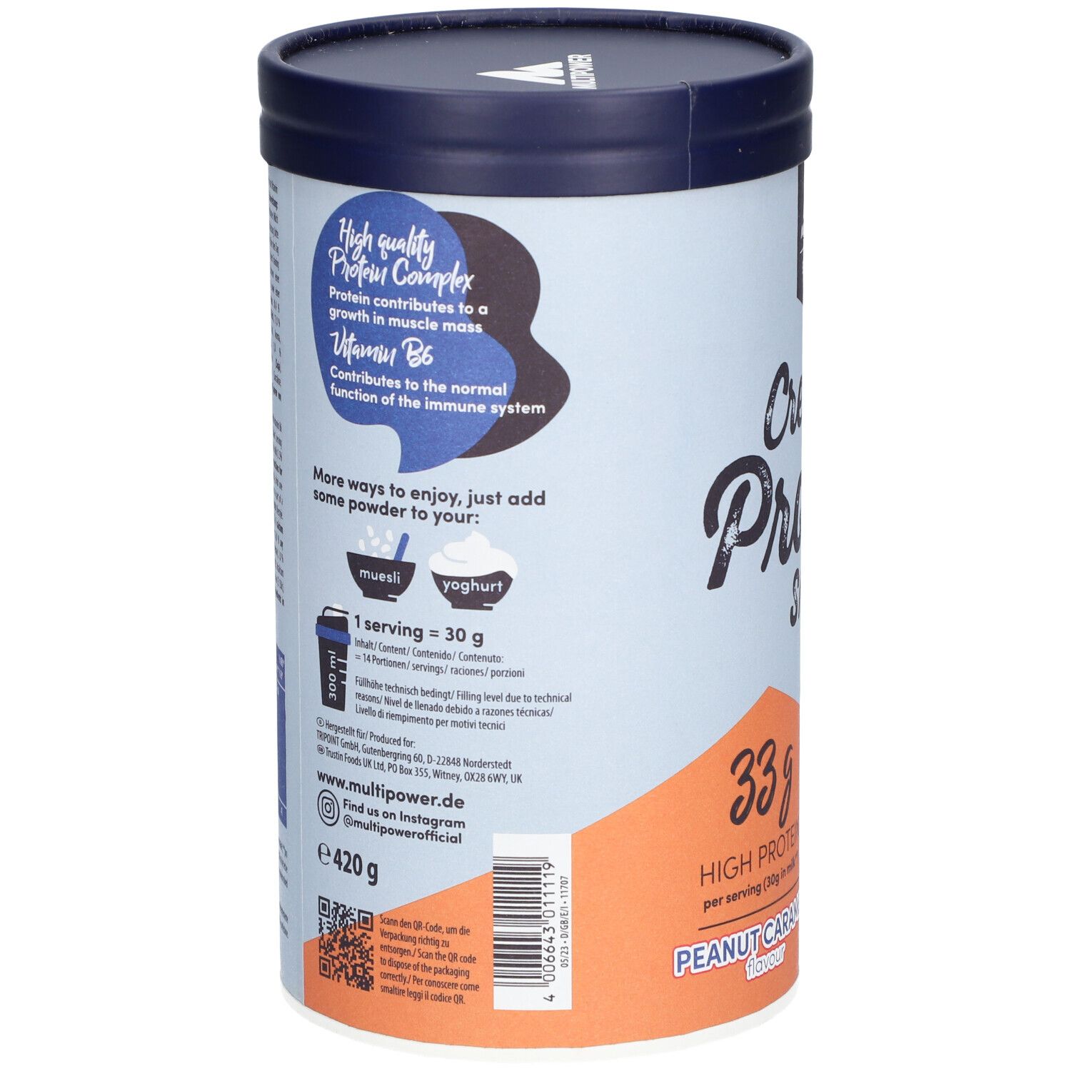 Multipower Creamy Protein Erdnuss KaramelL