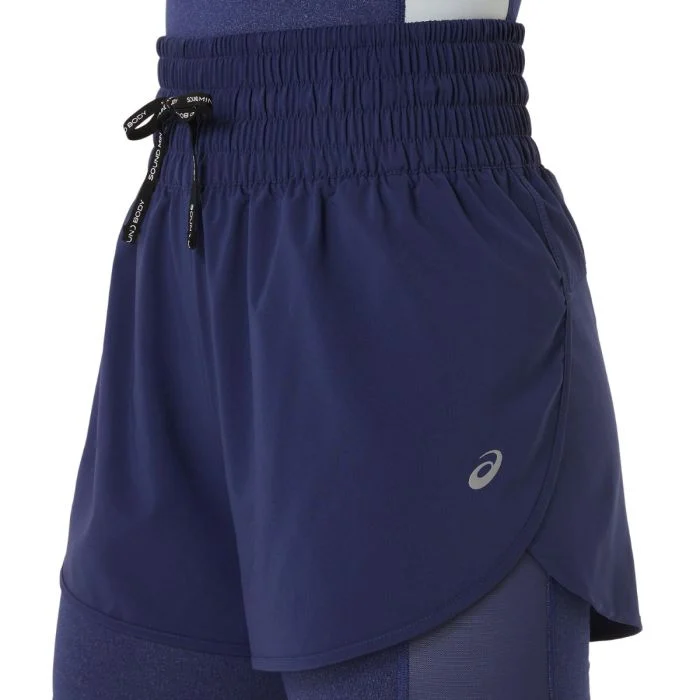 Asics Dame Shorts Nagino Run 4 Inch Shorts Blå