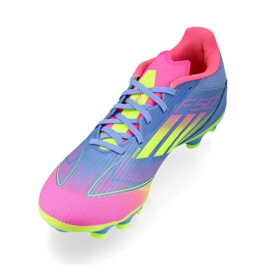 adidas F50 League MG Celestial Victory - Blue Fusion/Lucid Lemon/Lucid Pink