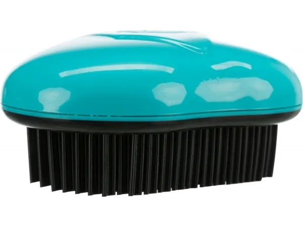 Trixie Upholstery and textile brush, TPR, 7 × 10 cm, sort/turkis