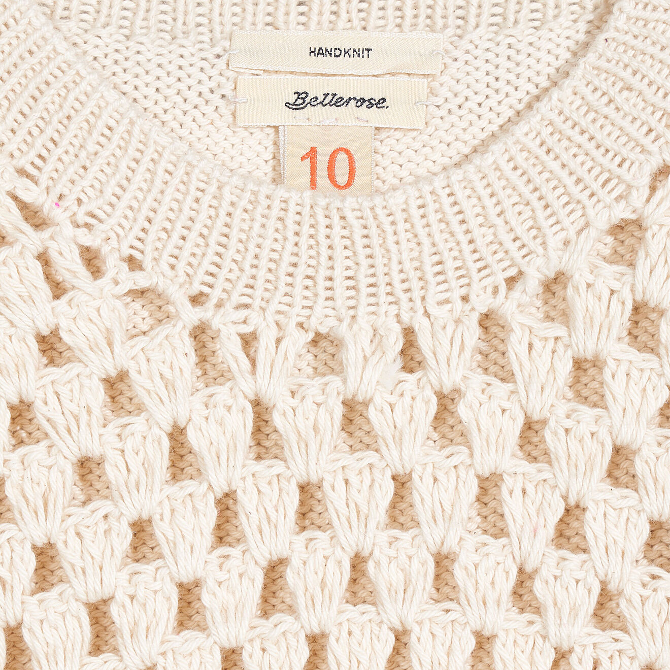 Bellerose Top crocheté Marh écru