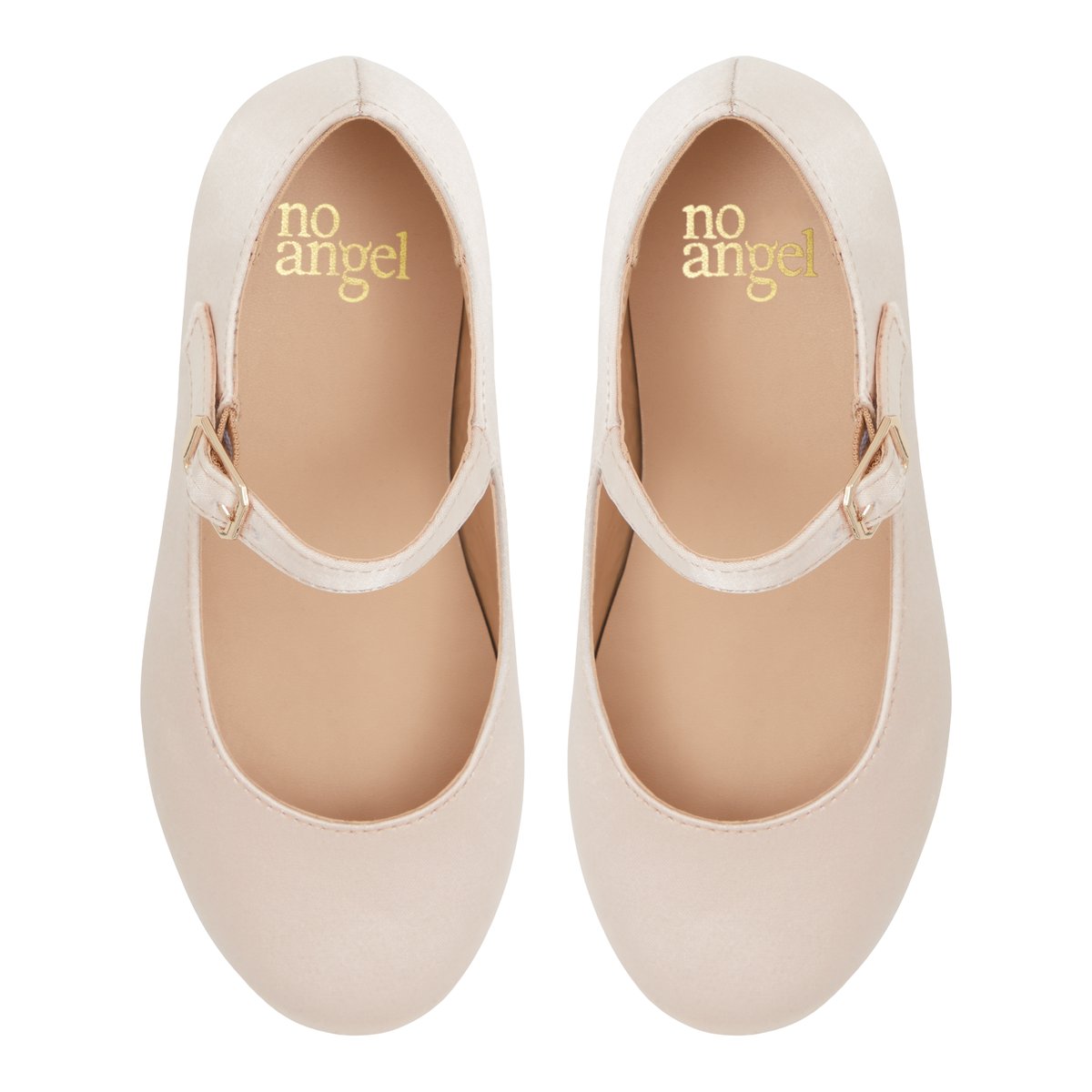 Facile à mettre-Charlotte-ig-Ballerine mary jane - Talon plat - Or Rose