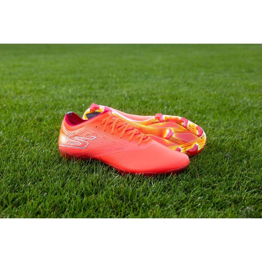 Skechers Razor FG Prime - Rouge/Argenté