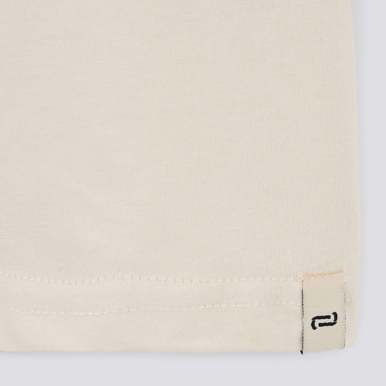 Tee shirt basique col V coton issu de l'agri biolo Ecru
