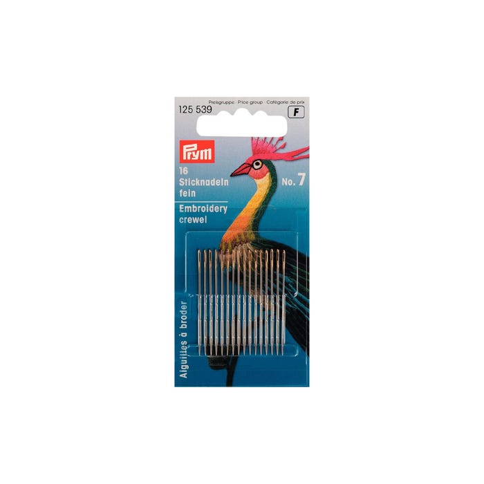 Prym-Borduurnaald n.7 met groot en goudkleurig oog