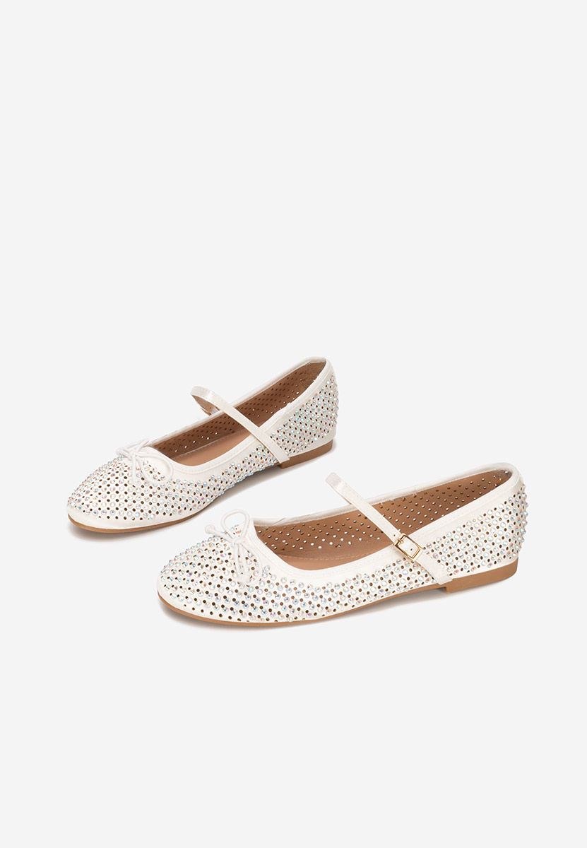 Ballerines femme blancs Azaleia