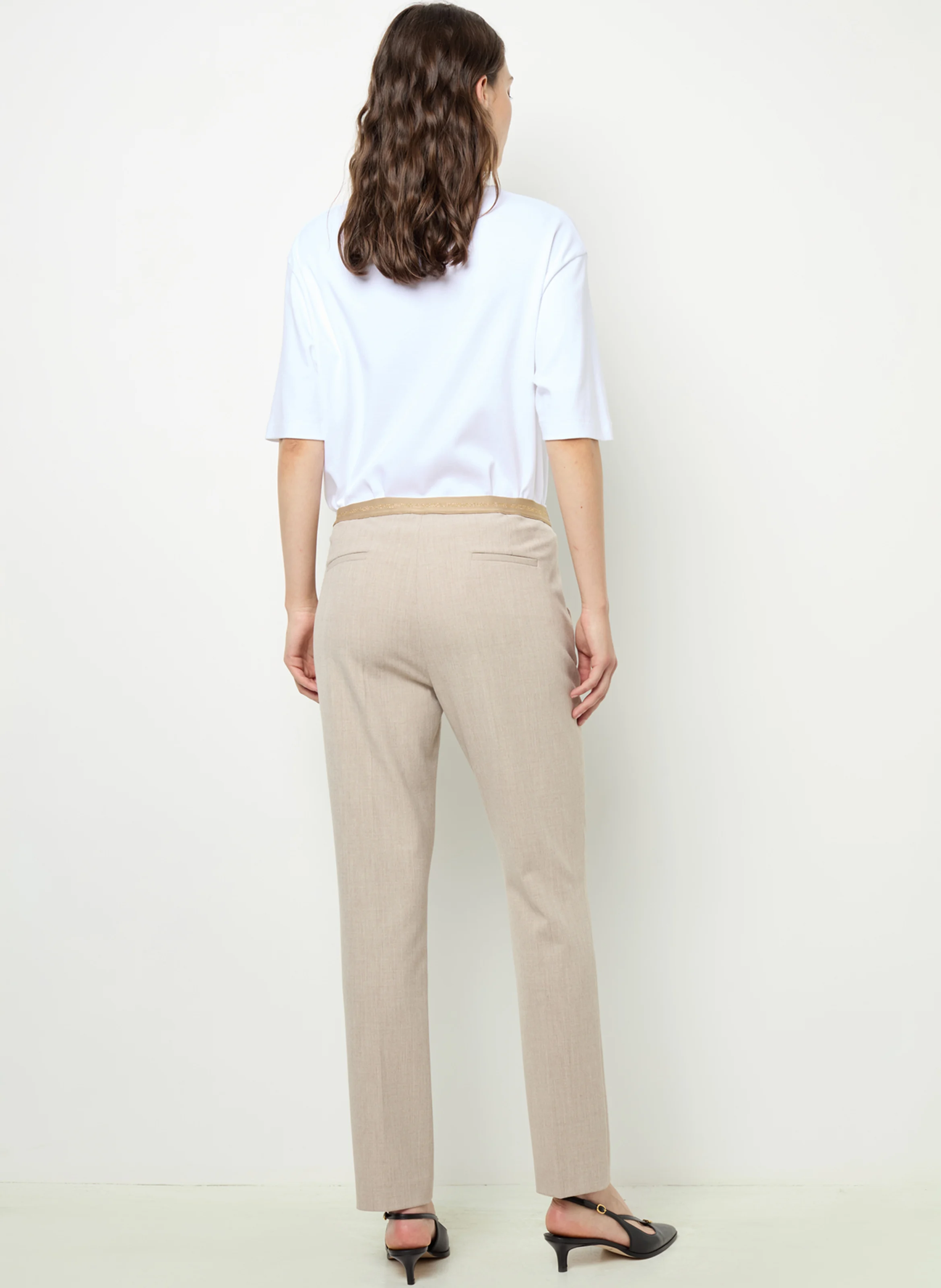 NALA - Pantalon droit | Beige