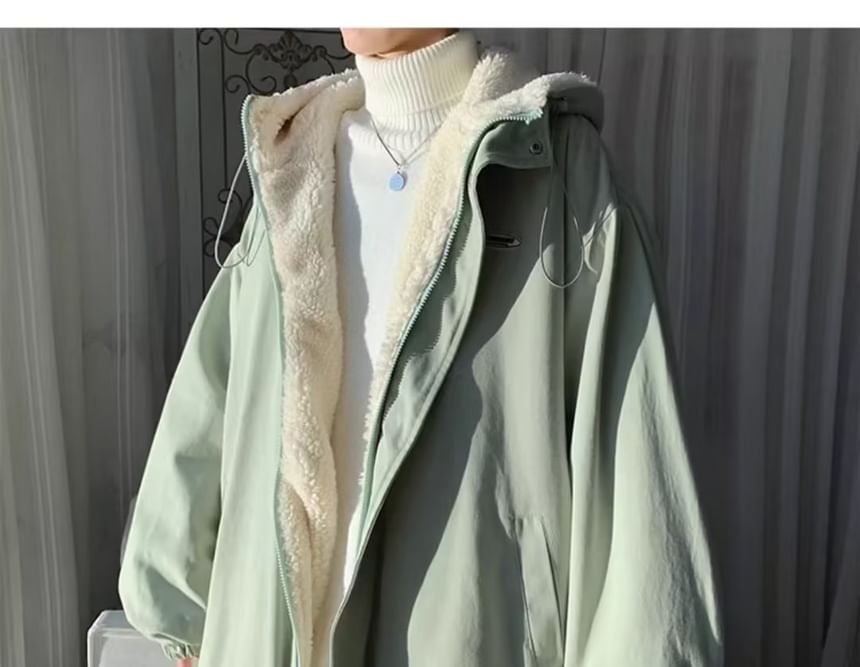 Nikoflin - Fleece gevoerde capuchonjas met rits