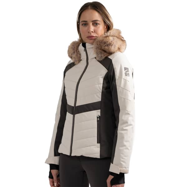 Veste de ski SUN VALLEY KIRLIA SKI JACKET W LIGHT BEIGE