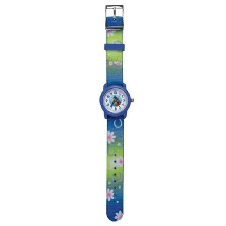 bb Klostermann Kinder Armbanduhr Pferd blau mit Stoffarmband
