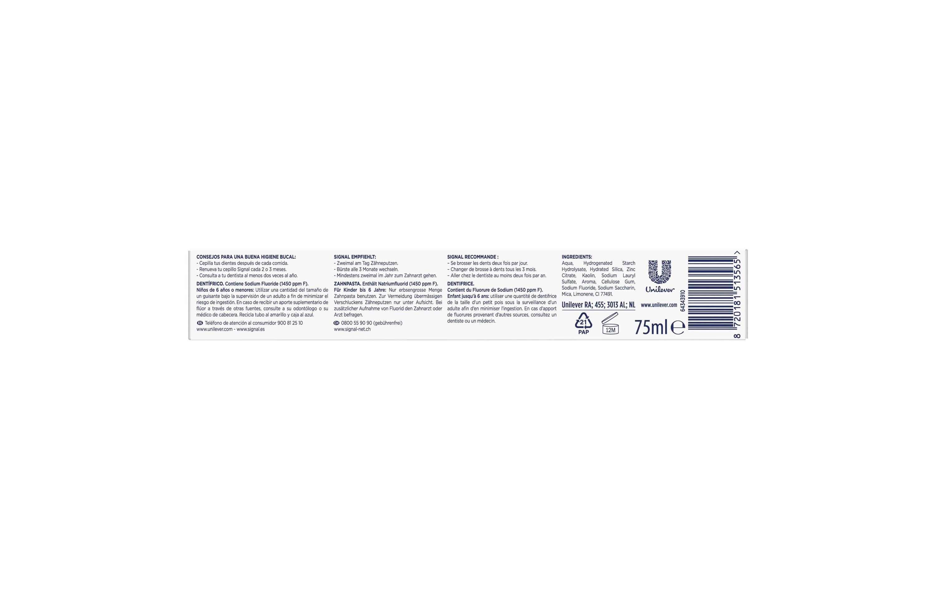 Zahnpasta Integral 8 Complete 75 mlZahncreme reinigt gründlich und schonend