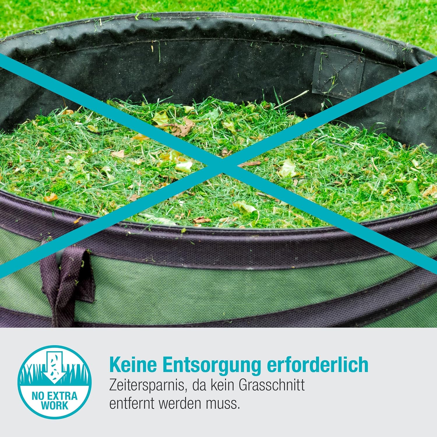 Gardena Akku-Rasenmäher HandyMower 22/18V P4A ohne Akku: Handrasenmäher, für Rasenflächen bis zu 50 m², Schnitthöhenverstellbar, Mulchfunktion (14620-55)