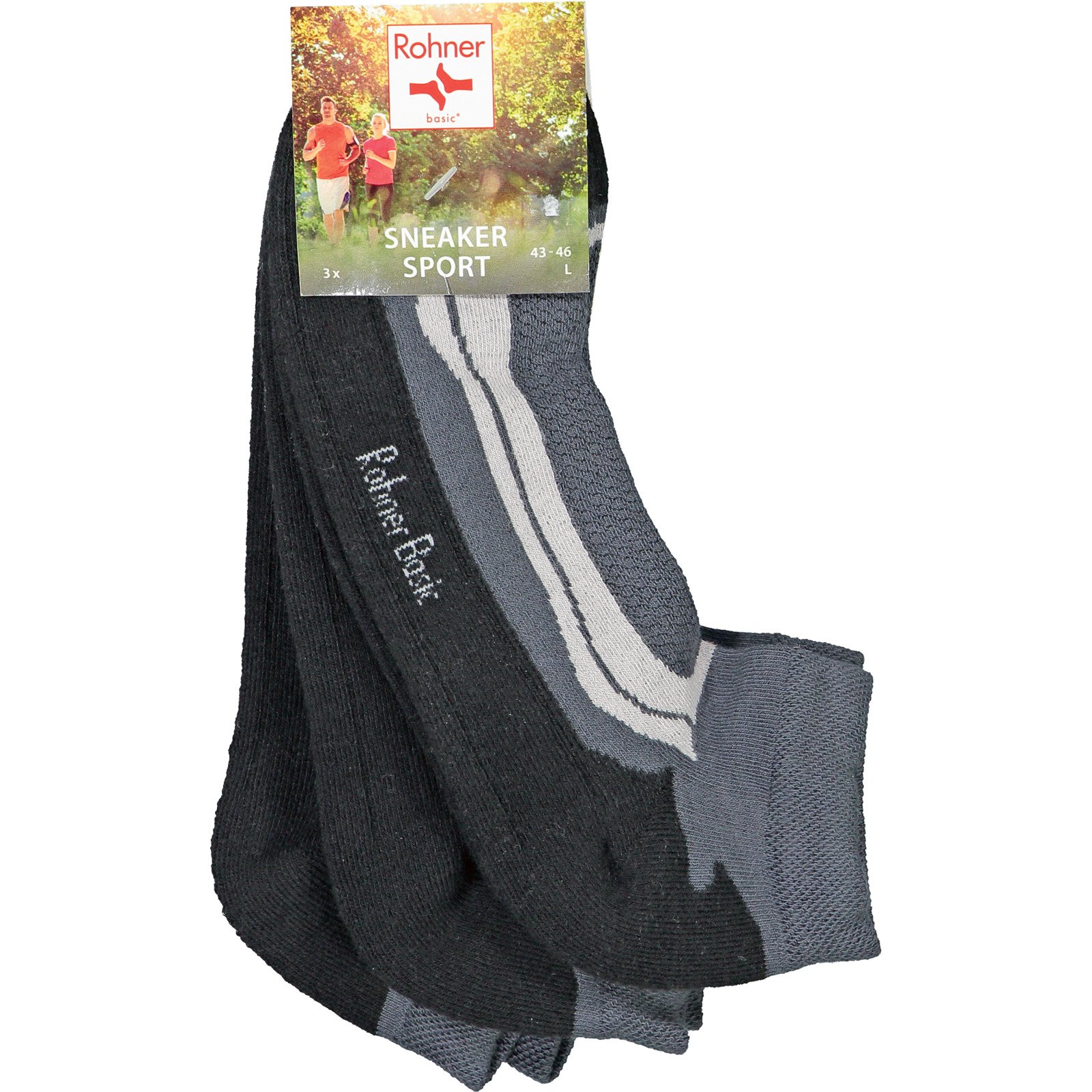 Rohner Sport-Sneakersocken, 3 Paar