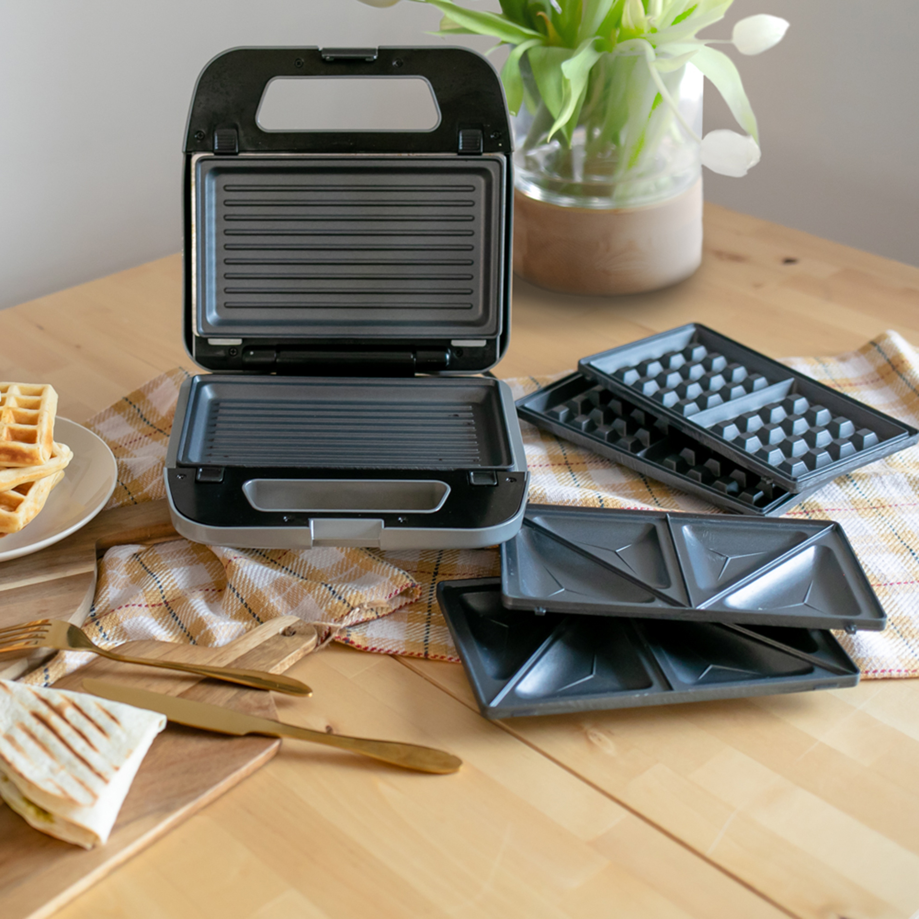 STEBA 3in1 Multi-Snack Maker SG 65 - grau - 750 Watt
