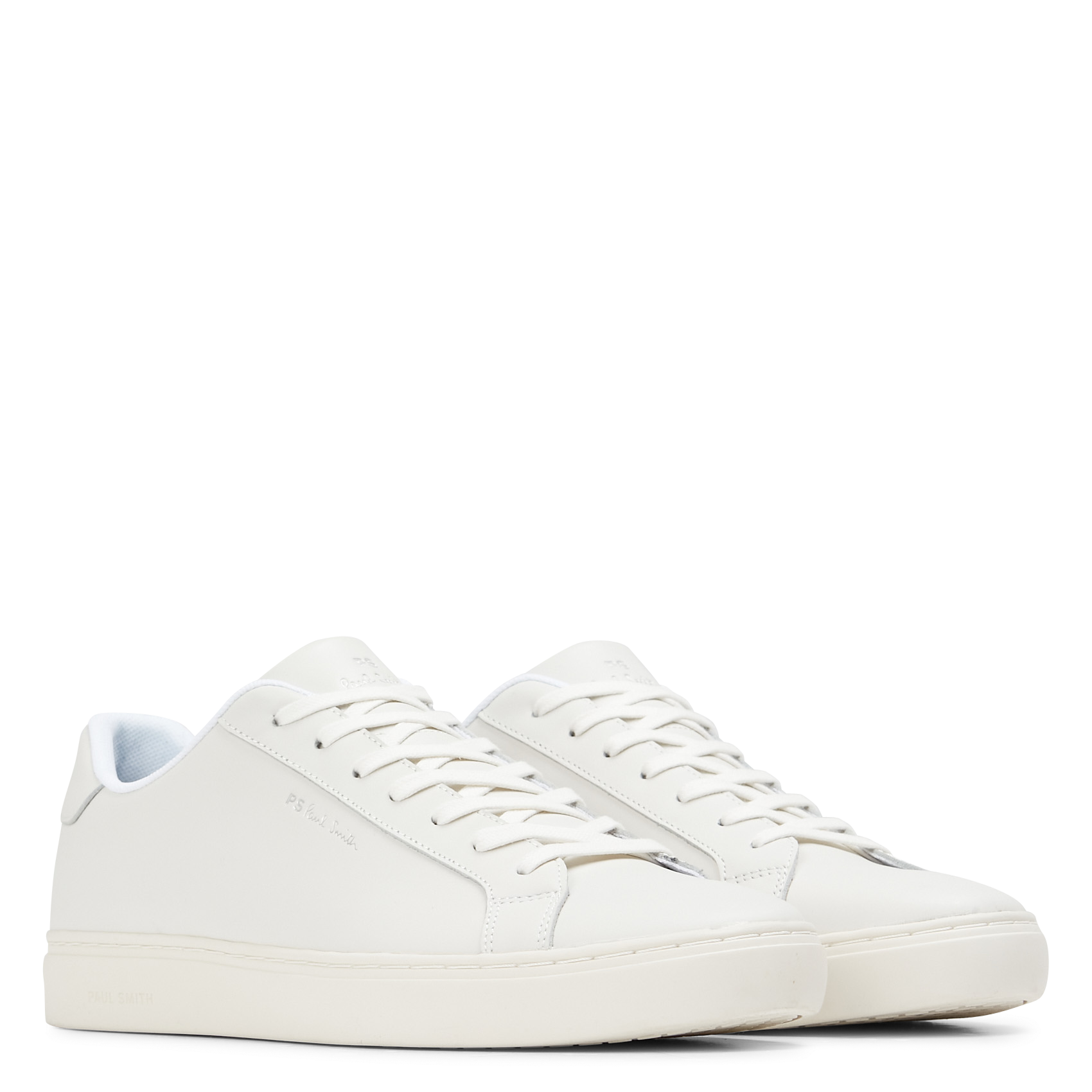 Baskets basses en cuir lisse | Blanc