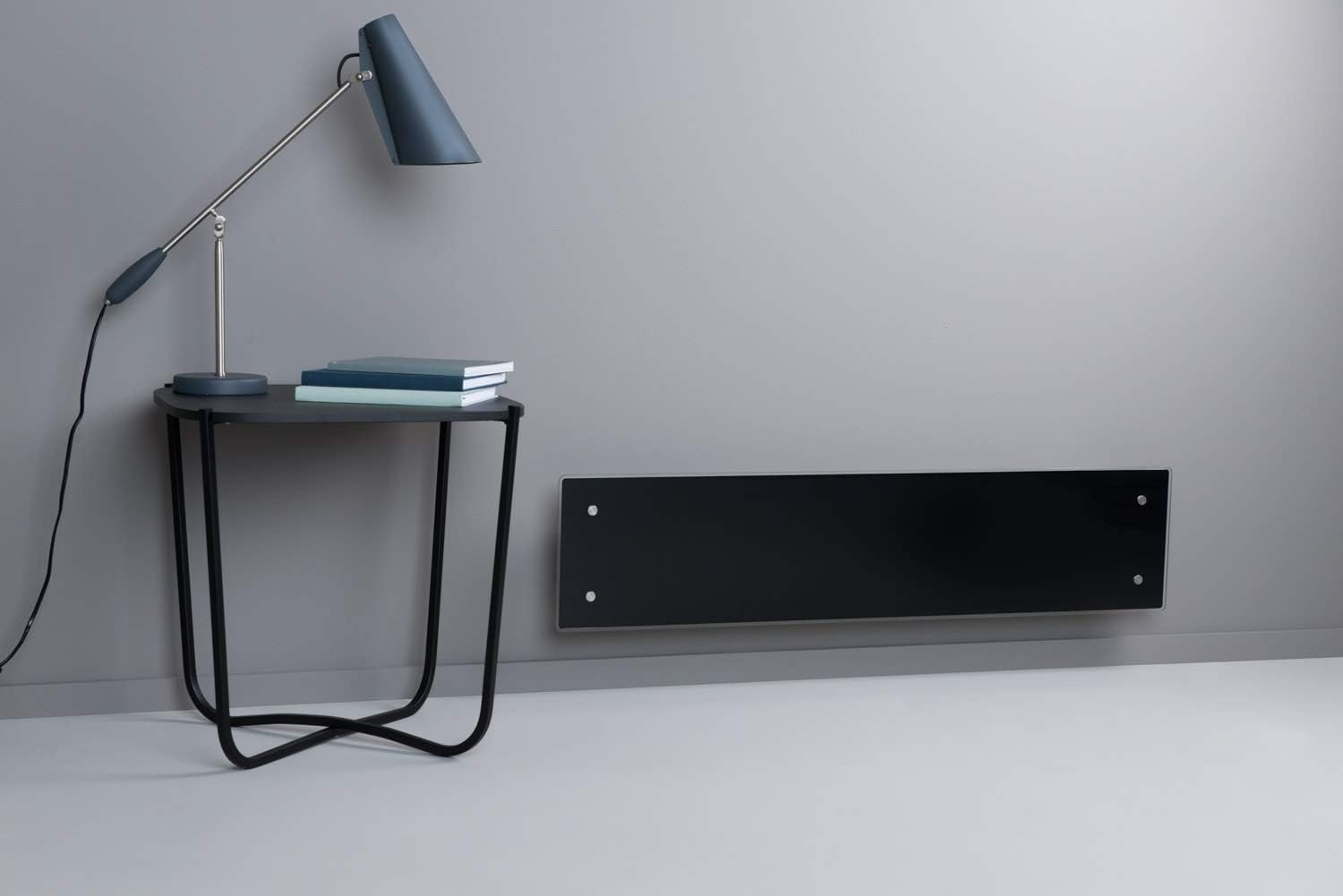 Adax Clea L - Elektroheizkörper - Schwarz, 800W | Heizkörper Elektrisch | Elektroheizung Wandmontage | Wandkonvektor - 220mm | Frostschutz, Wochenmodus, Thermostat, LED | Heizung Elektrisch