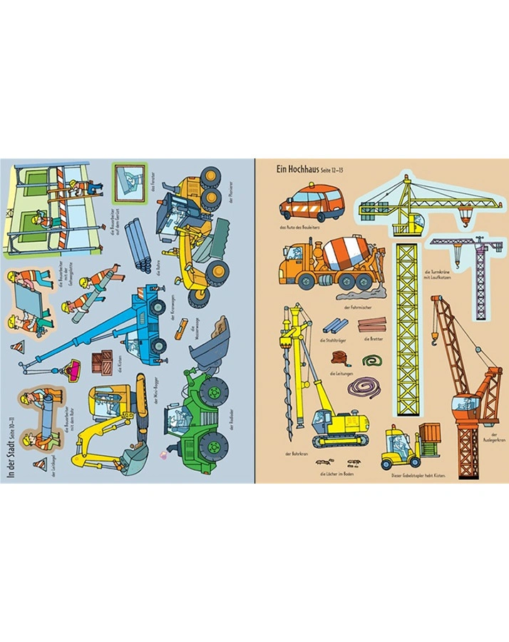 Mein erstes Stickerbuch: Auf der Baustelle