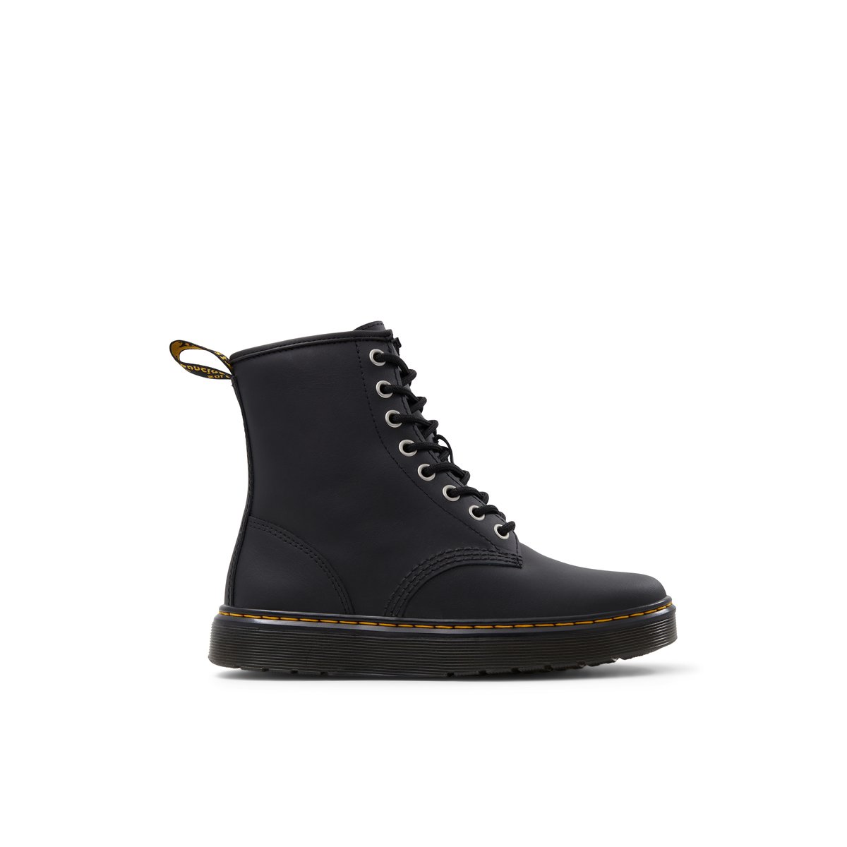 DR. MARTENS-Zavala_fl-Bottillon de combat - Semelle tracteur - Noir