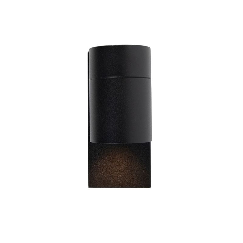 Moderne buiten wandlamp zwart IP44 met schemersensor - Solo