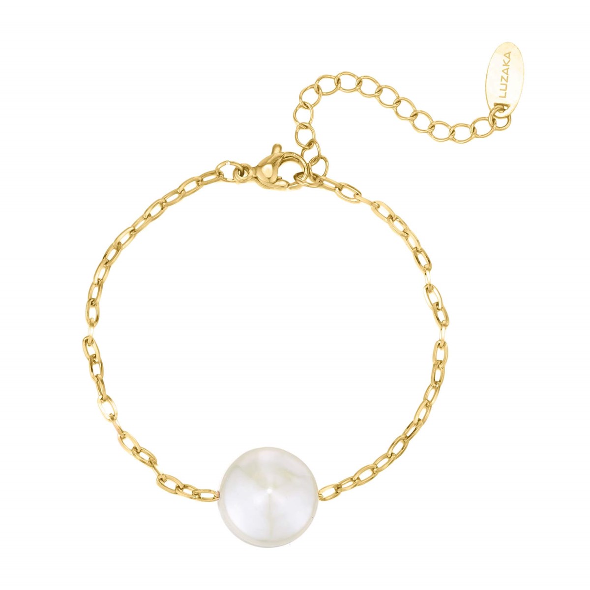 Bracelet Nacre acier doré or