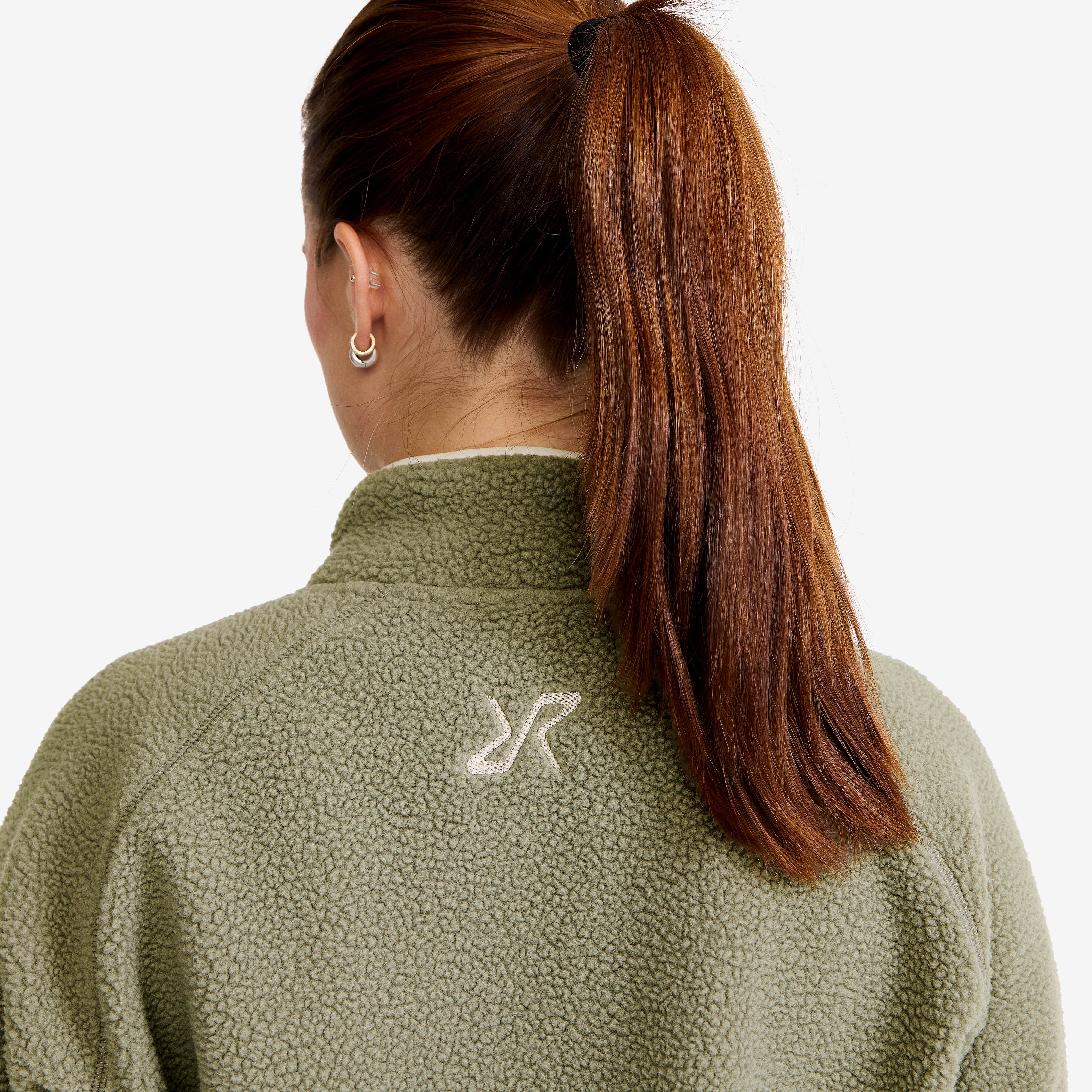 Canyon Full-zip Pile Fleece Dame Vetiver Green/Oatmeal