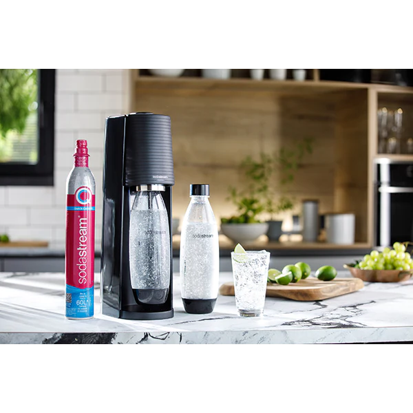 Pack machine à eau gazeuse Terra noire Sodastream
