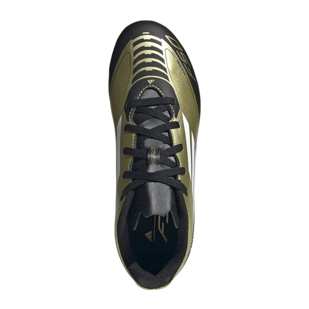 adidas F50 Club Messijunior voetbalschoenen metallic goud/wit/zwart