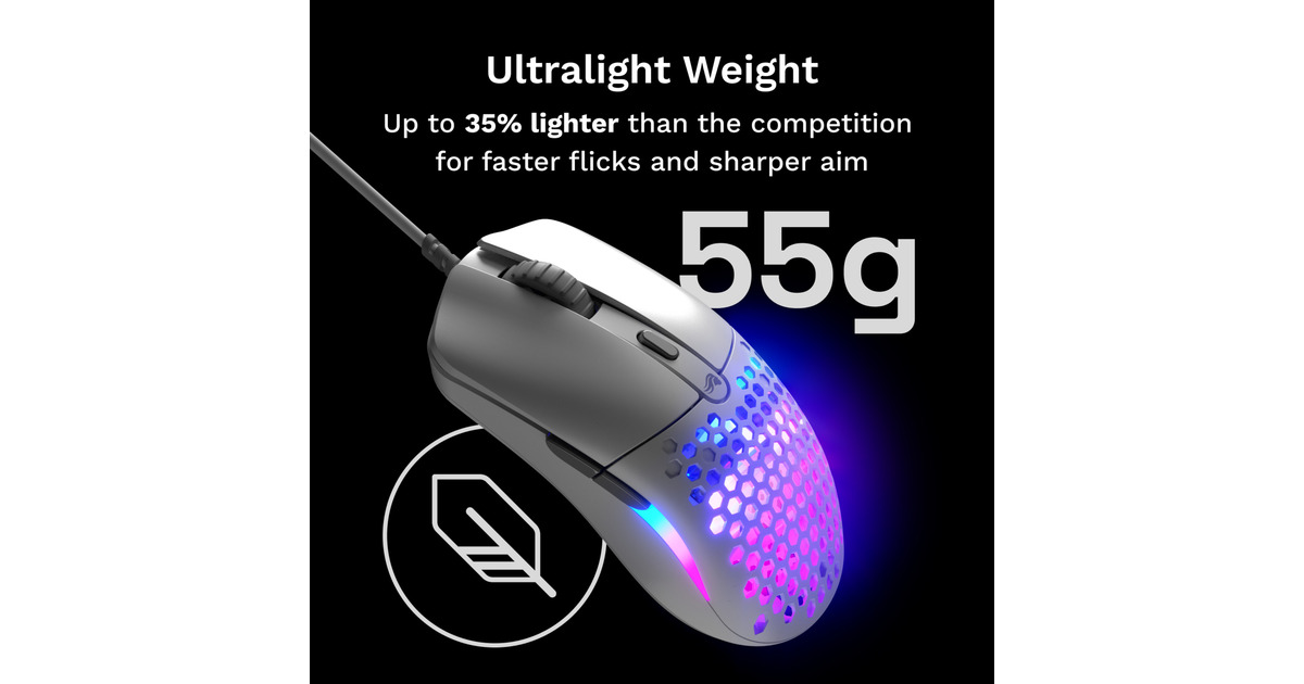 GloriousModel O Eternal gaming muis  (Wit, 100 - 12.000 DPI, RGB)
