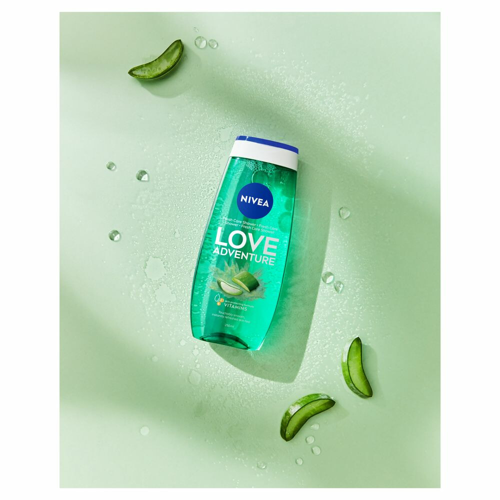 6x Nivea Douchegel Love Nature250 ml