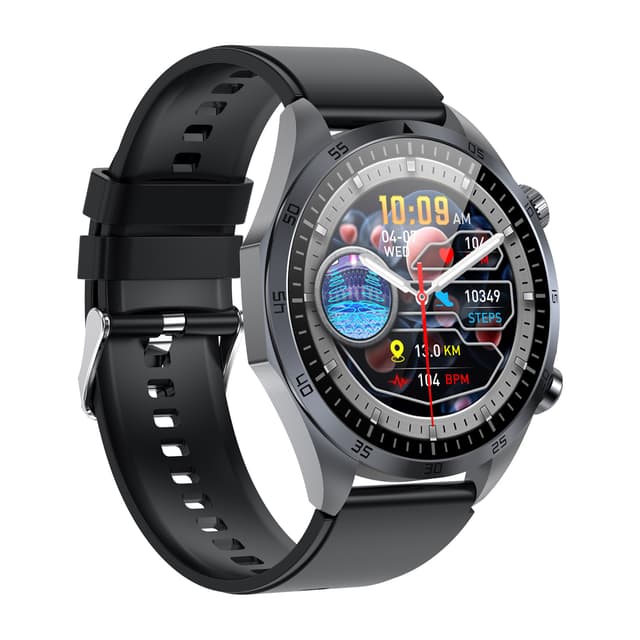 Smartwatch med avanceret sundhedsovervågning Sort