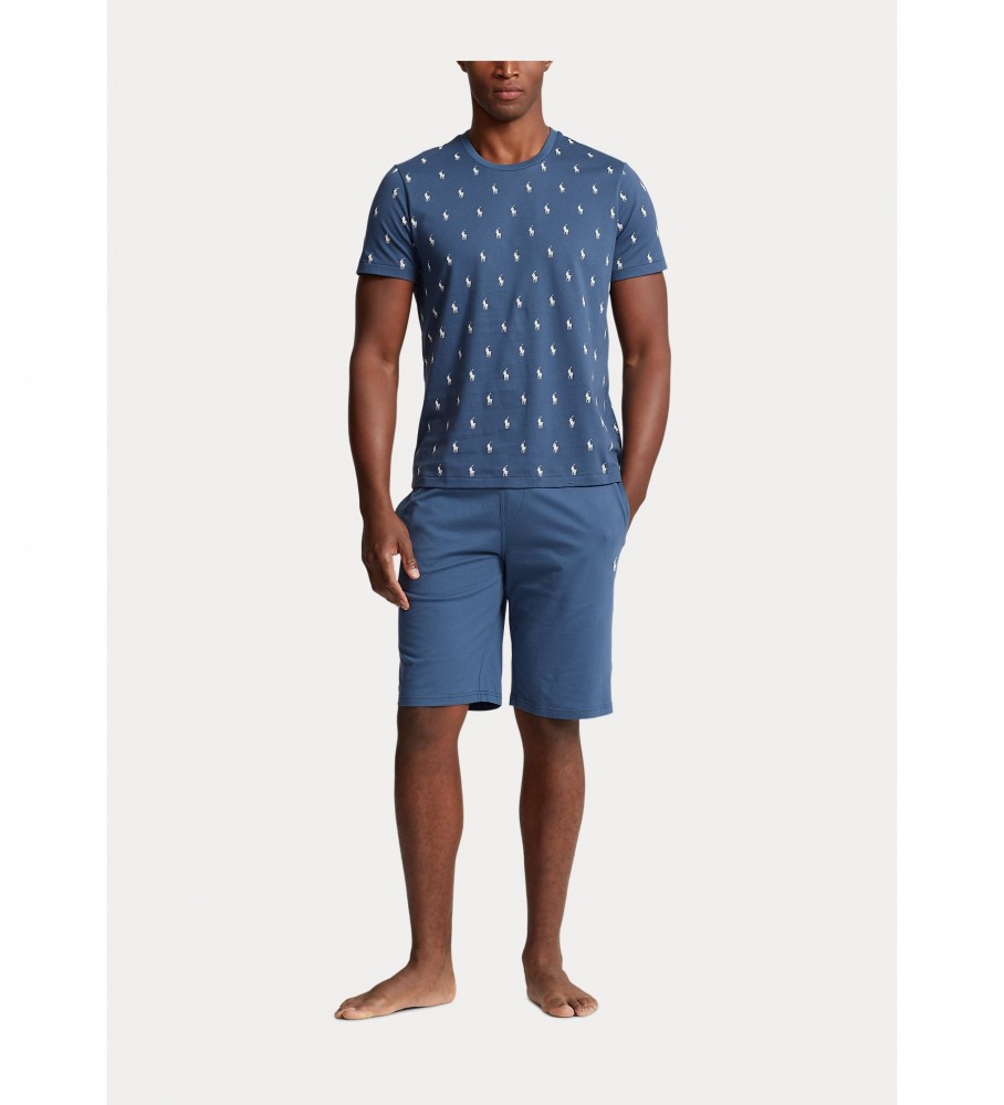 Camiseta Ralph Lauren Azul Estampada