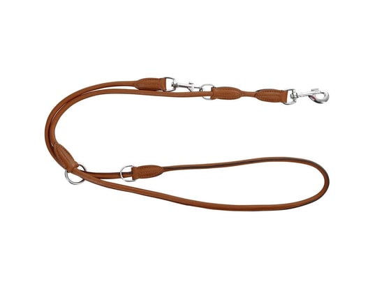 KERBL - Harnais de sécurité enfant Laisse de guide pour chiens roma 2 m cuir marron 81098