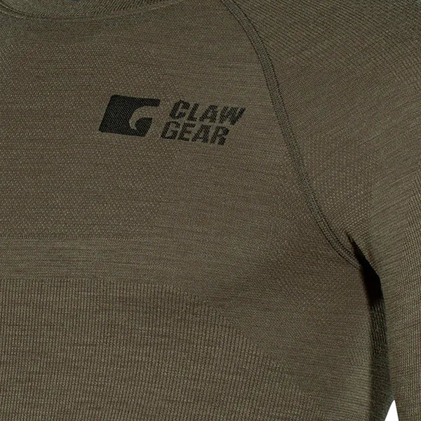 Clawgear -  Clawgear Longsleeve Merino Seamless stonegrey olive