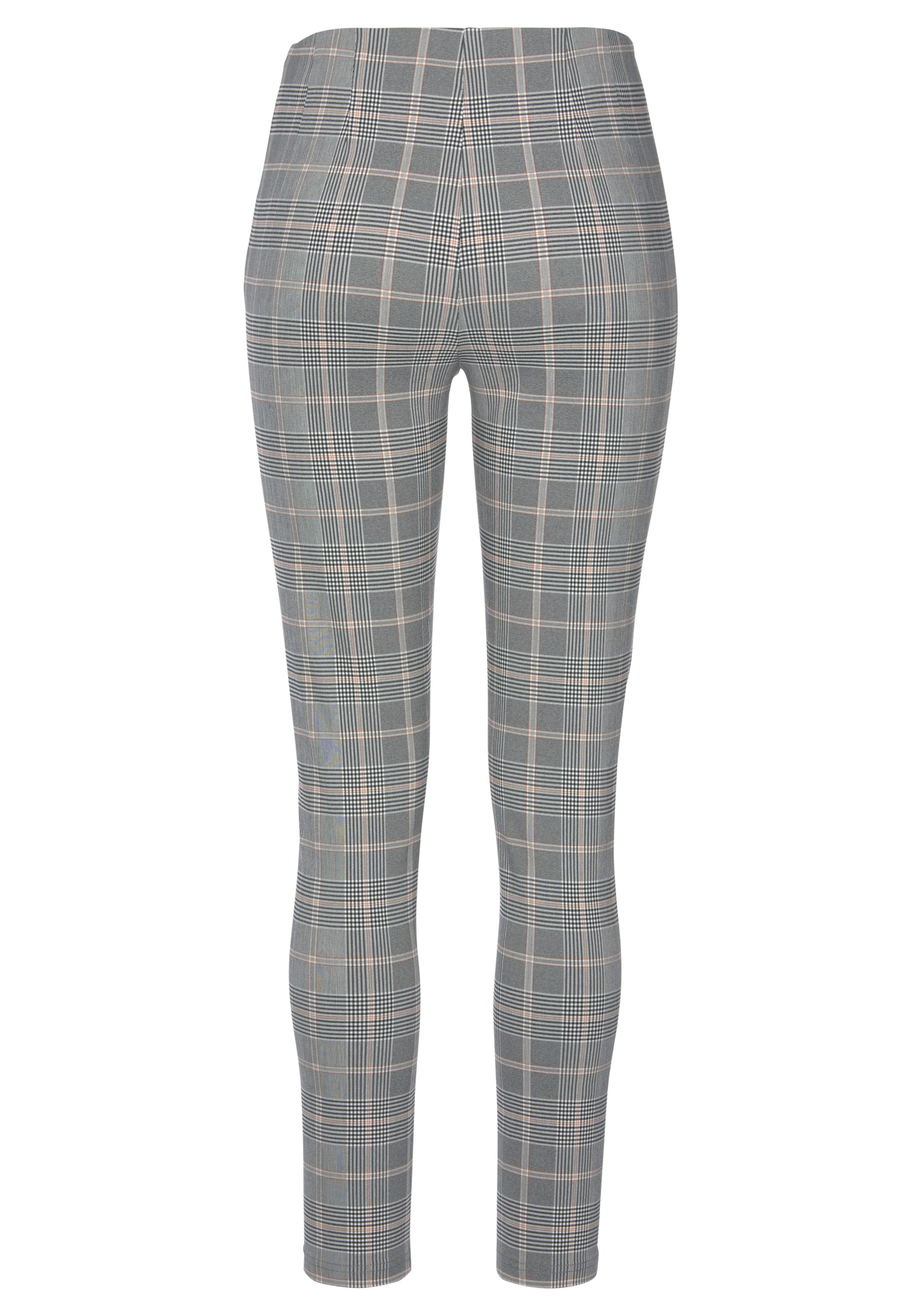 LASCANA Highwaist Leggings  mit Karomuster