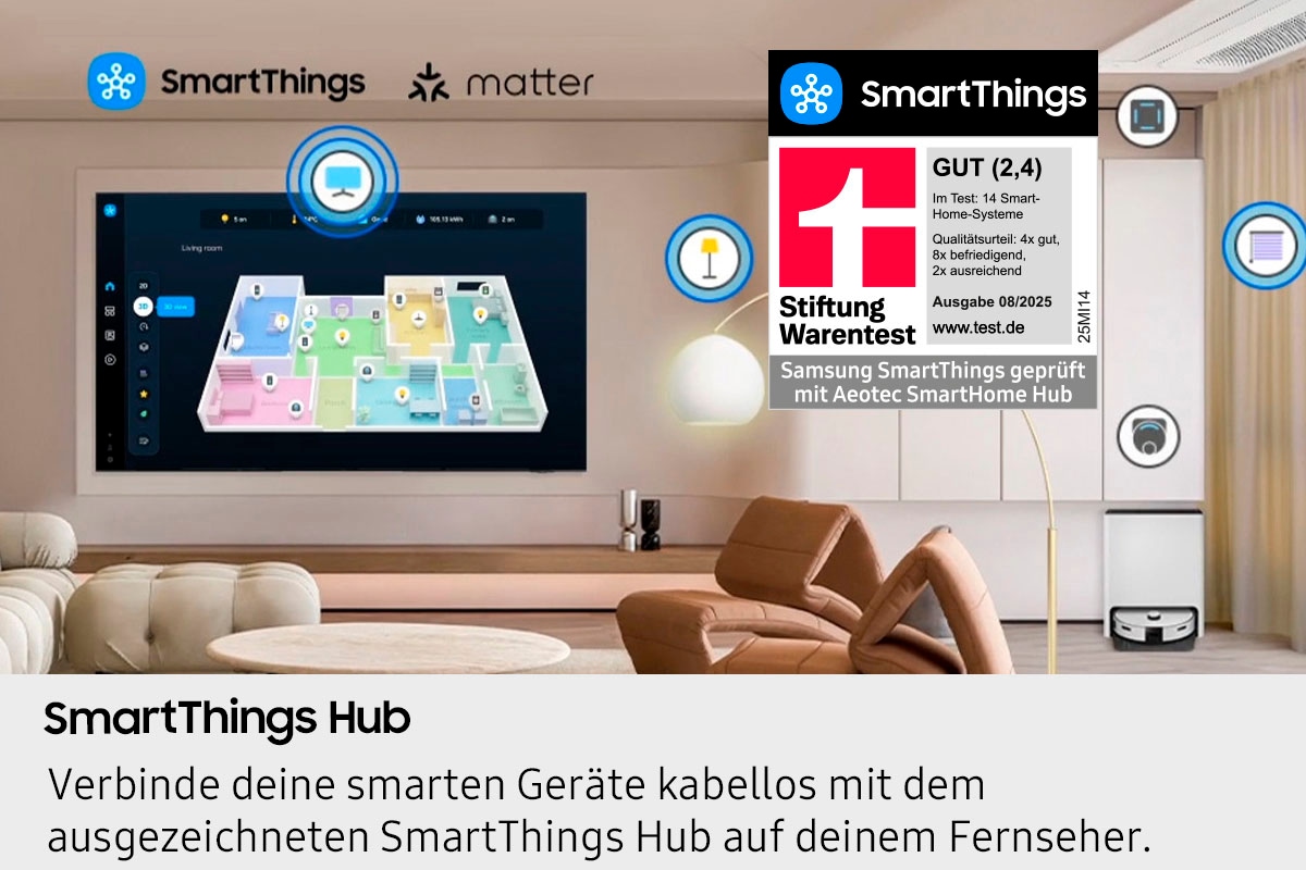 Samsung LED-Fernseher »GU50U7099FU« 125 cm/50 Smart-TV Crystal UHD, Q-Symphony, Dolby Surround Sound, Triple Tuner, Smart-Hub