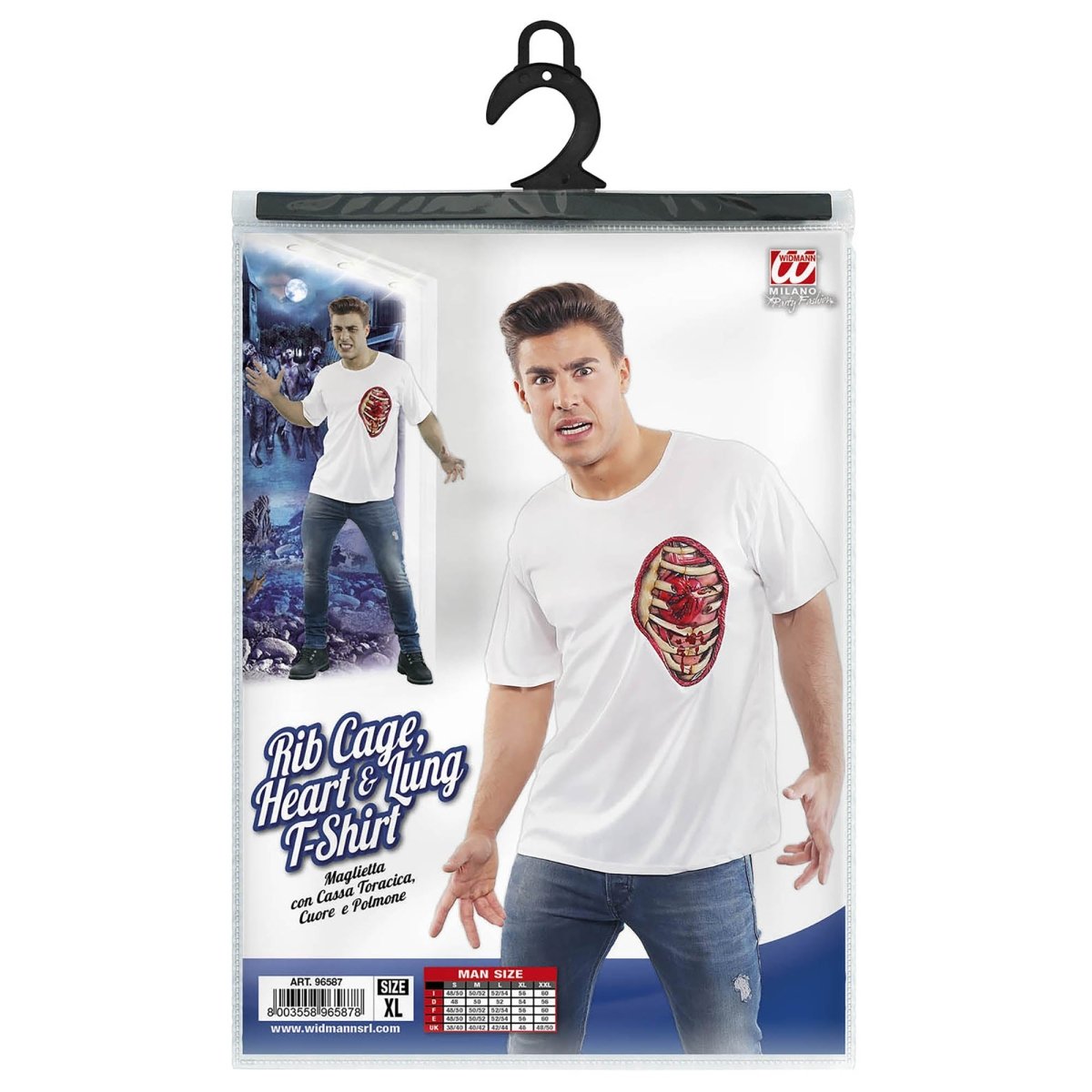 Halloween Shirt Heren Ribbenkast