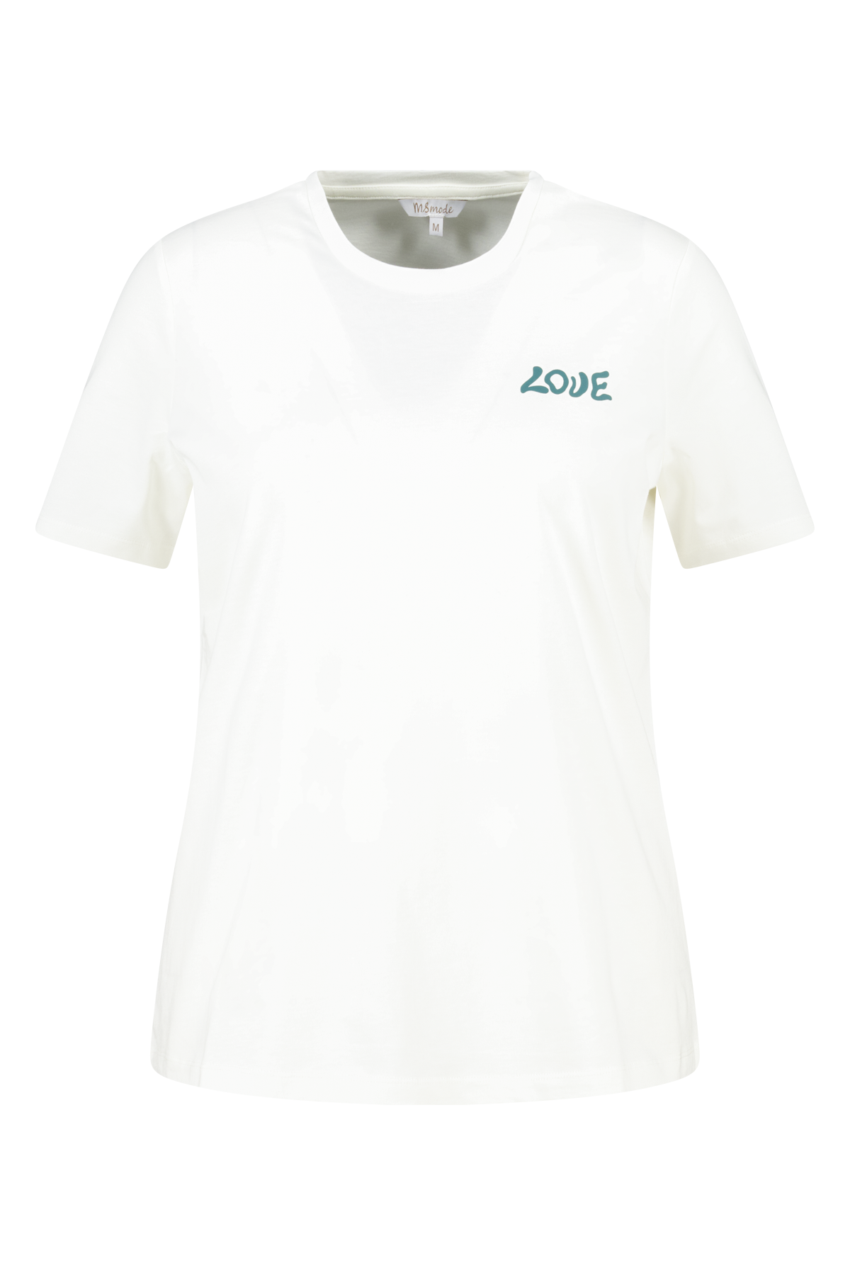 T-shirt met flowerprint Gebroken wit
