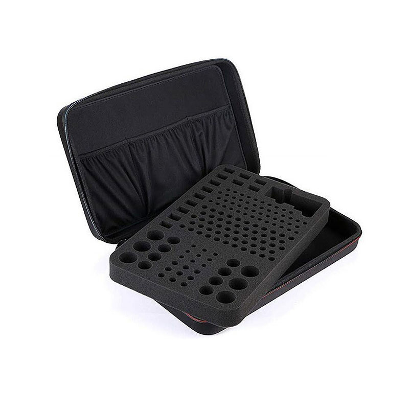 (41x27cm) Batterie Aufbewahrungsbox Batterien Organizer für Batterien Typen AA / AAA / C / D / 9V und Batterien Tester - Schwarz