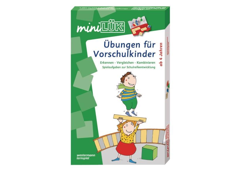 LÜK miniLÜK Übungen für Vorschulkinder Set Lernspiel mit Lösungsgerät