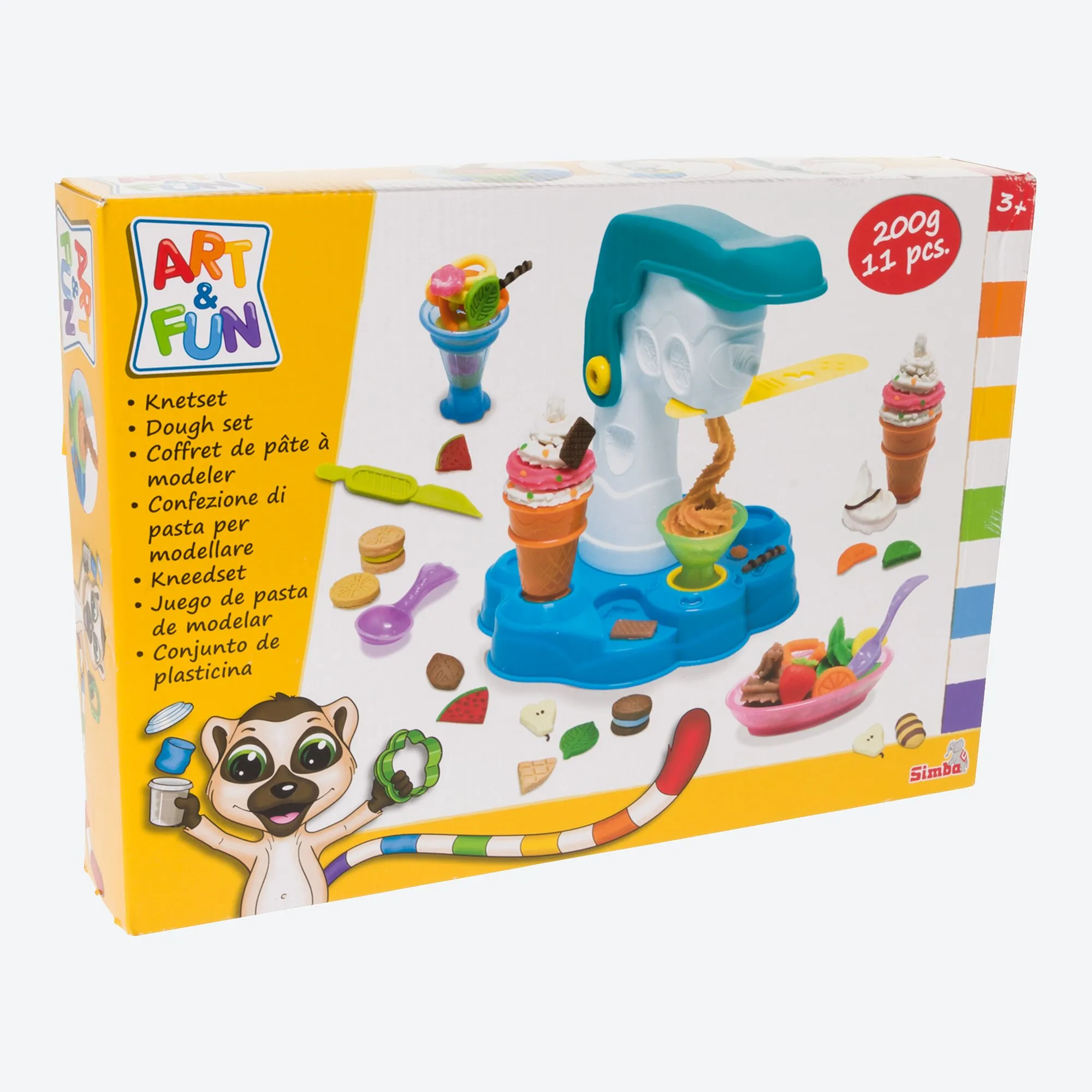 Simba Art & Fun Knetspielset mit Zubehör, ca. 37x26x6,5cm
