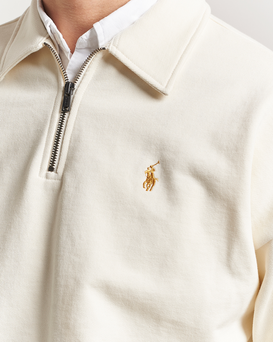 Polo Ralph Lauren Loopback Terry Half-Zip Clubhouse Cream