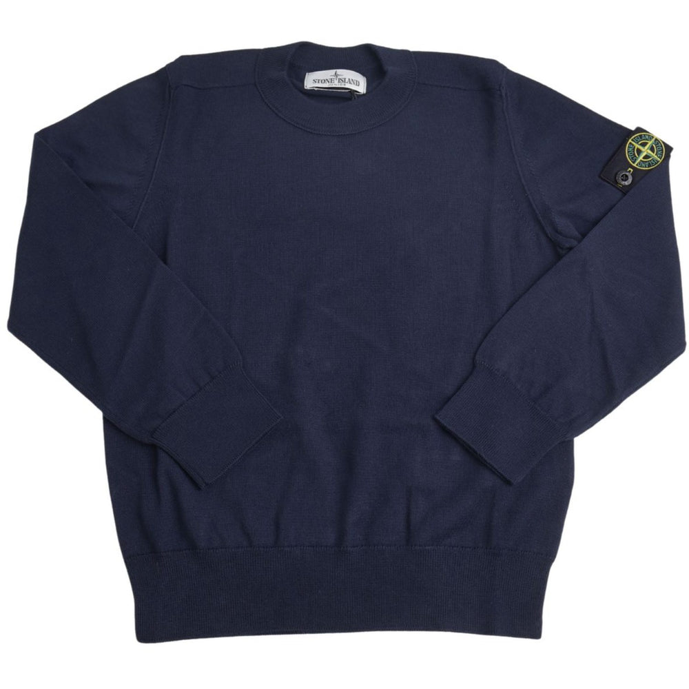 Køb Stone Island Navy Blue Crew Neck