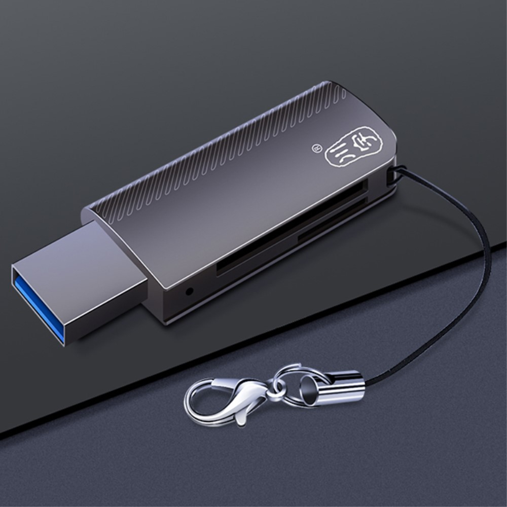 USB 3.0 Kartenlesegerät Card Reader für SD und Micro SD Speicherkarten - Grau