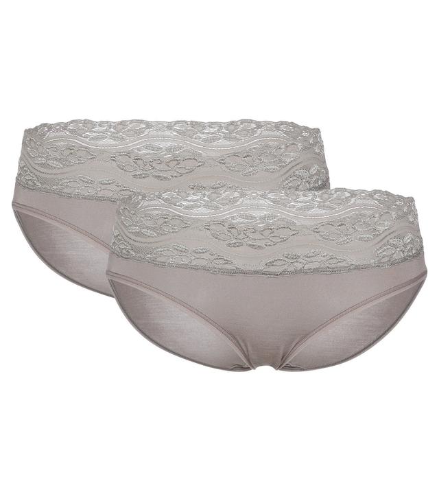 Slip 2er Pack mit Spitzenbund