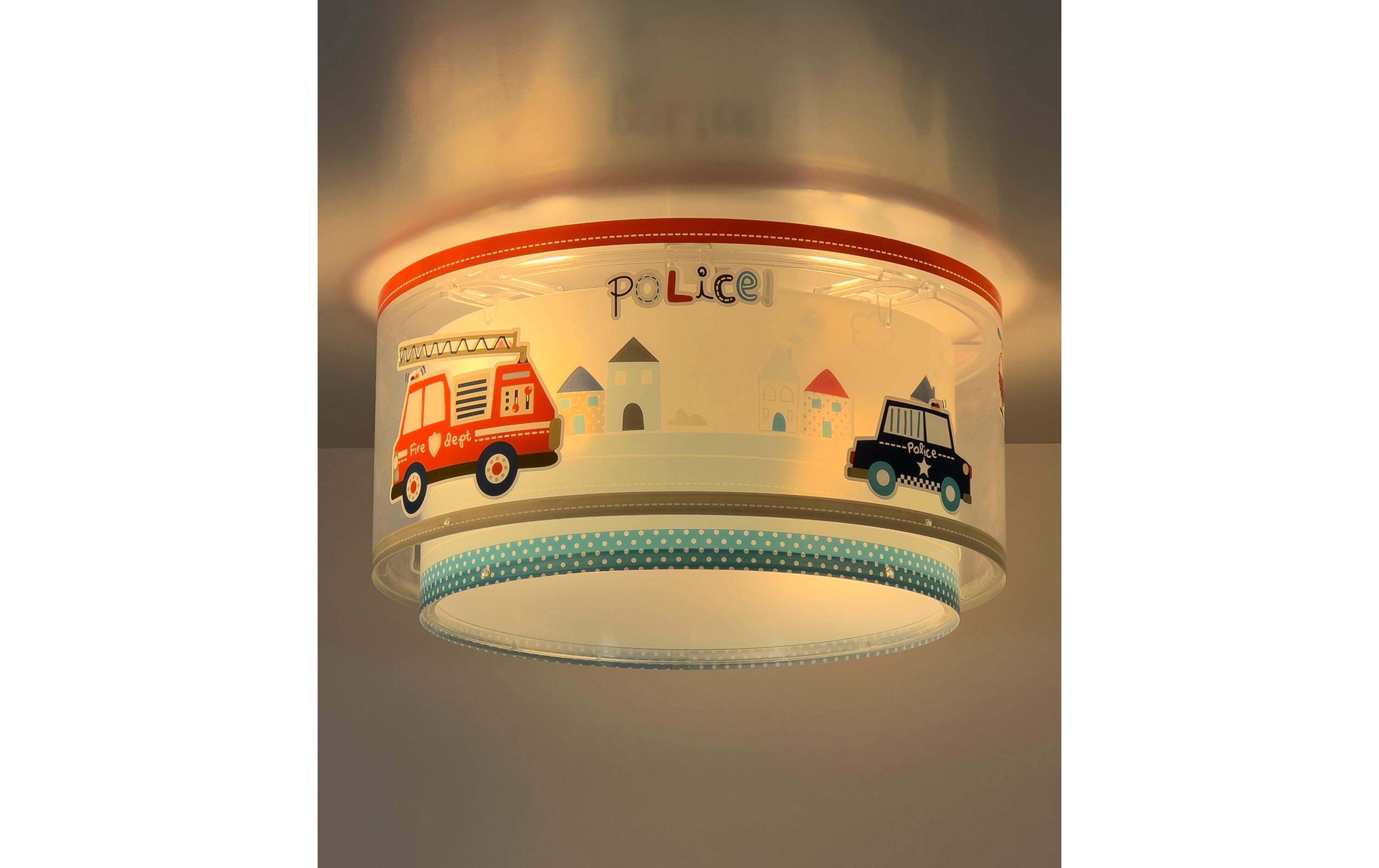 Deckenlampe PoliceDeckenleuchte mit Doppelschirm für Kinder